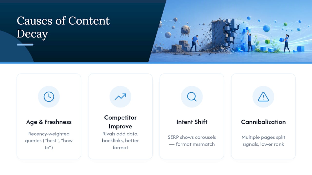 What Causes Content Decay? — overview diagram