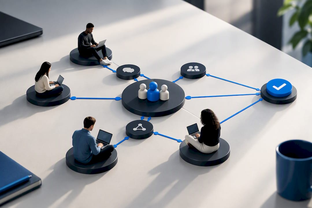Illustration of collaborative LMS activation flow