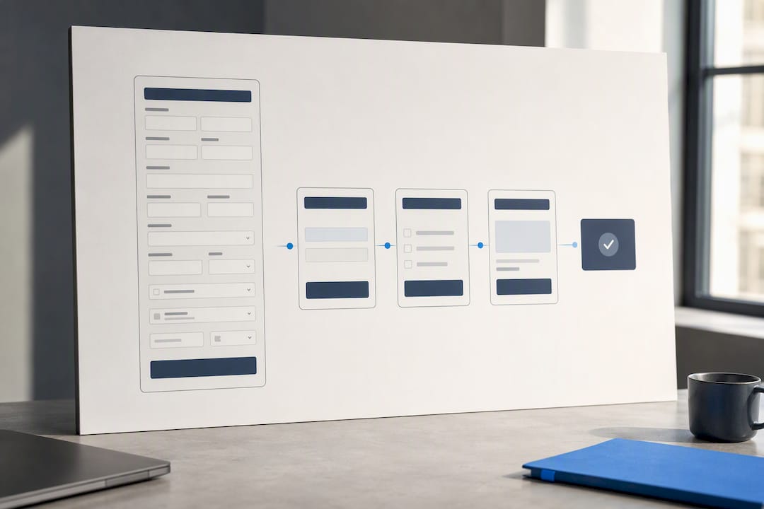 Comparison of dense and simple checkout flows