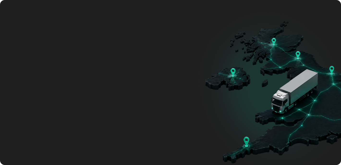3D map of the United Kingdom showing location markers for Scotland, Northern Ireland, England, and Wales.