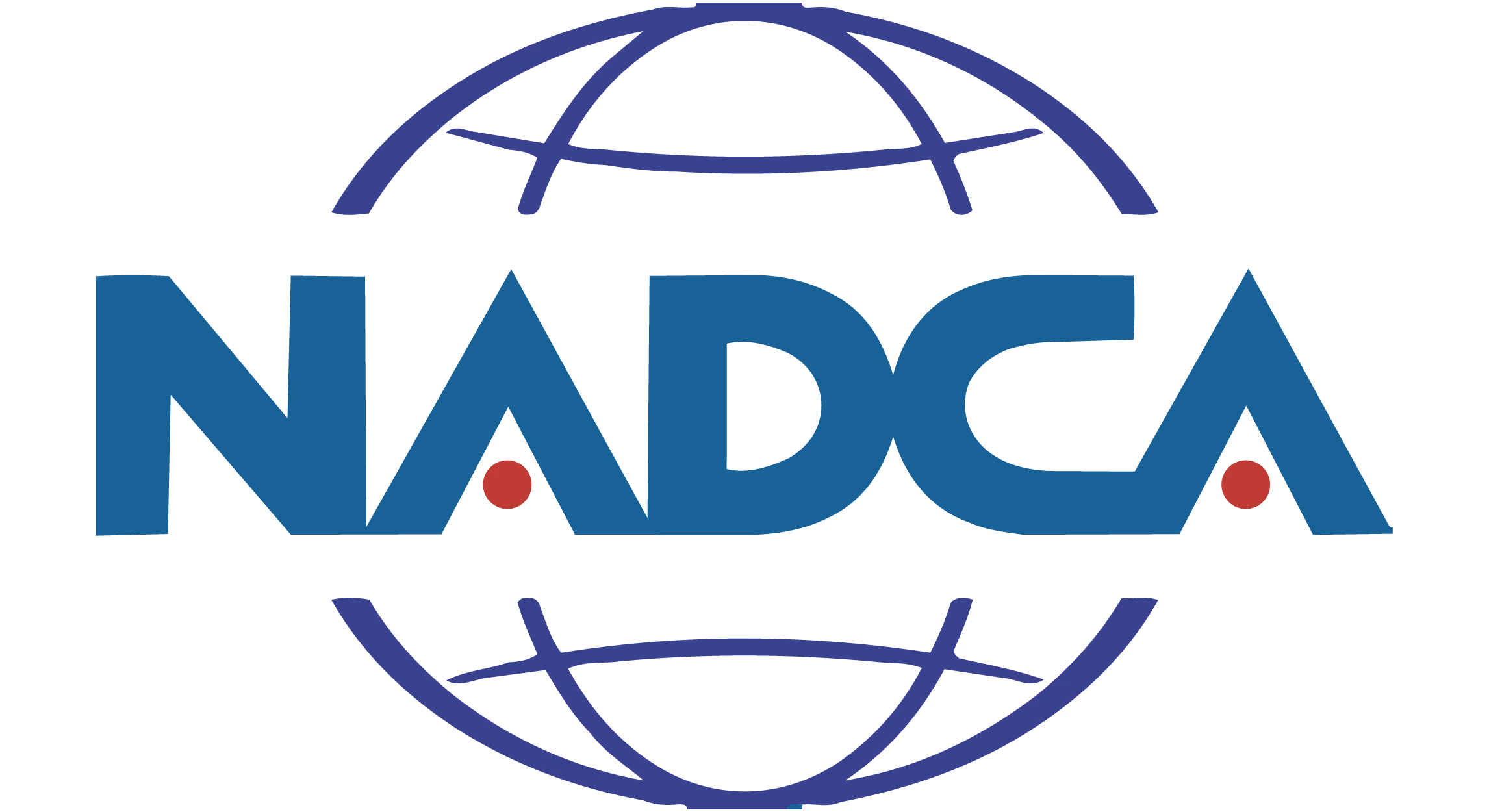 NADCA logo with blue letters and a stylized globe in the background.