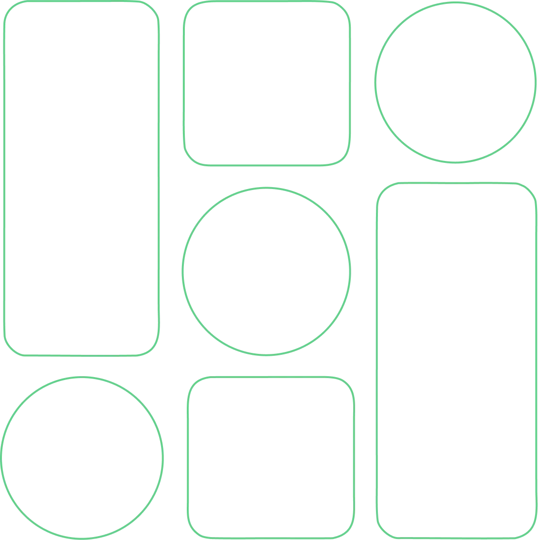 Decoratief raster van geometrische vormen