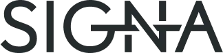 SIGNA wordmark logo in black uppercase letters.