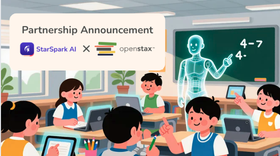 StarSpark AI and OpenStax partnership announcement