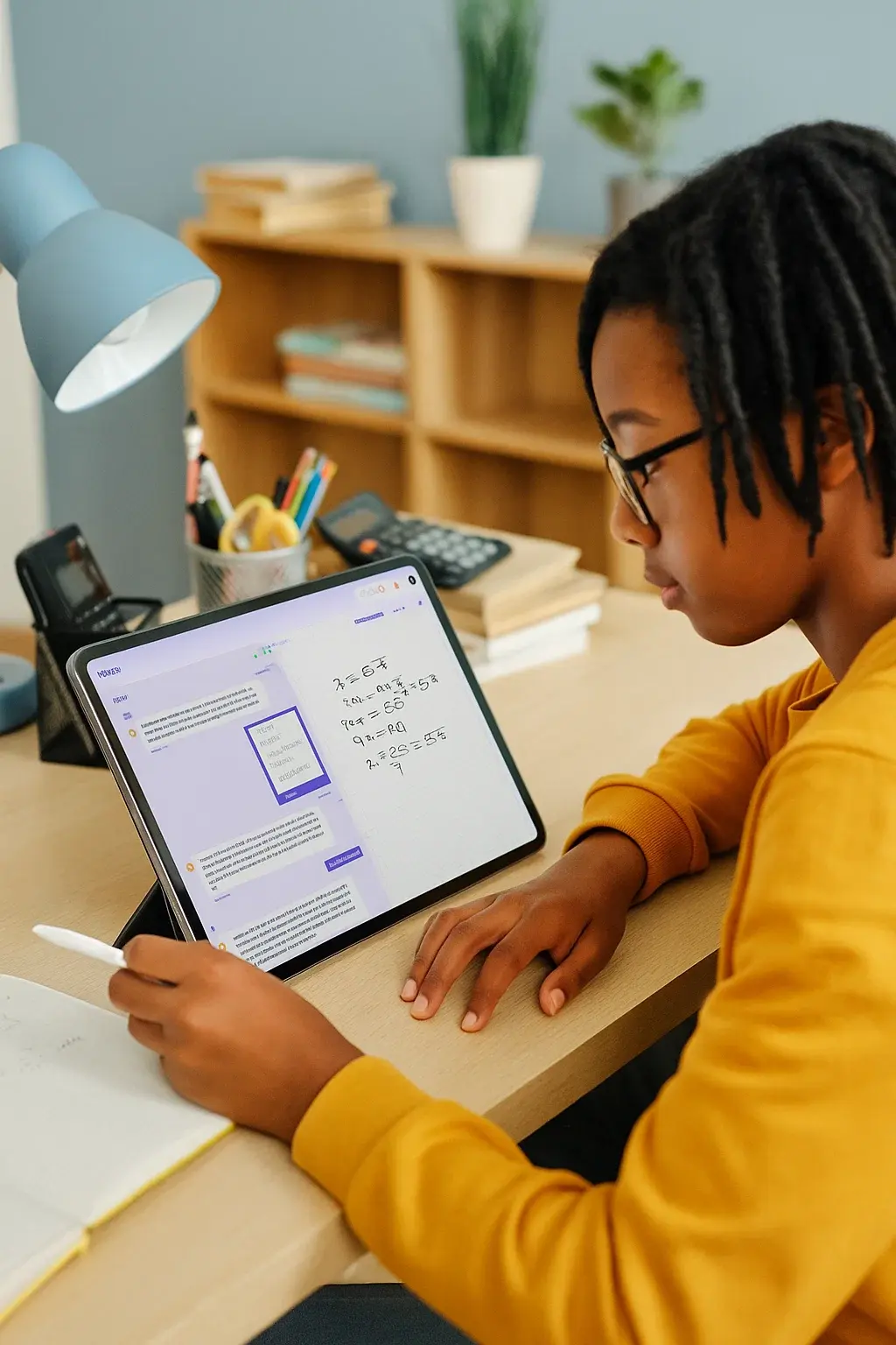 Illustration representing StarSpark as the first true AI math teacher