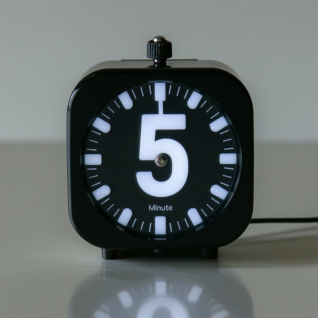 a 5 minute timer a 5 minute timer