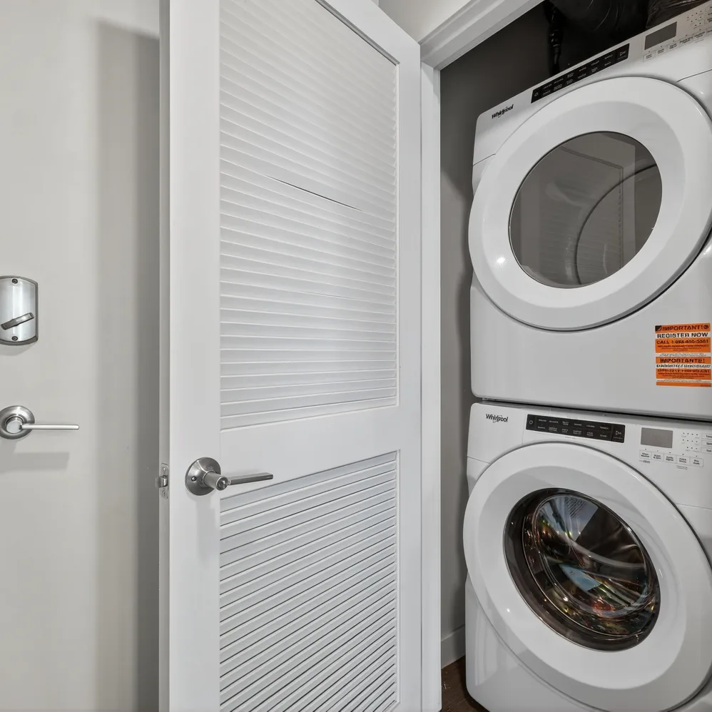 Washer and dryer area