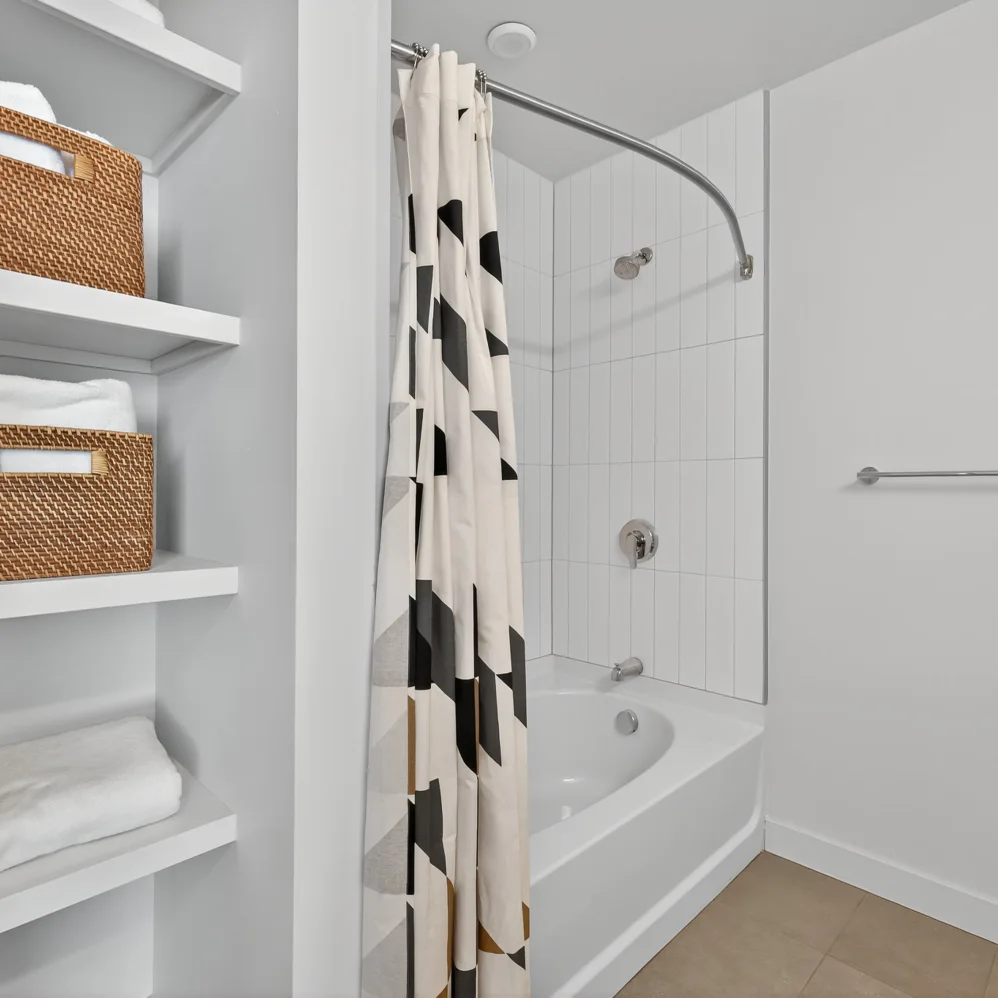 Bathroom shower/tub area