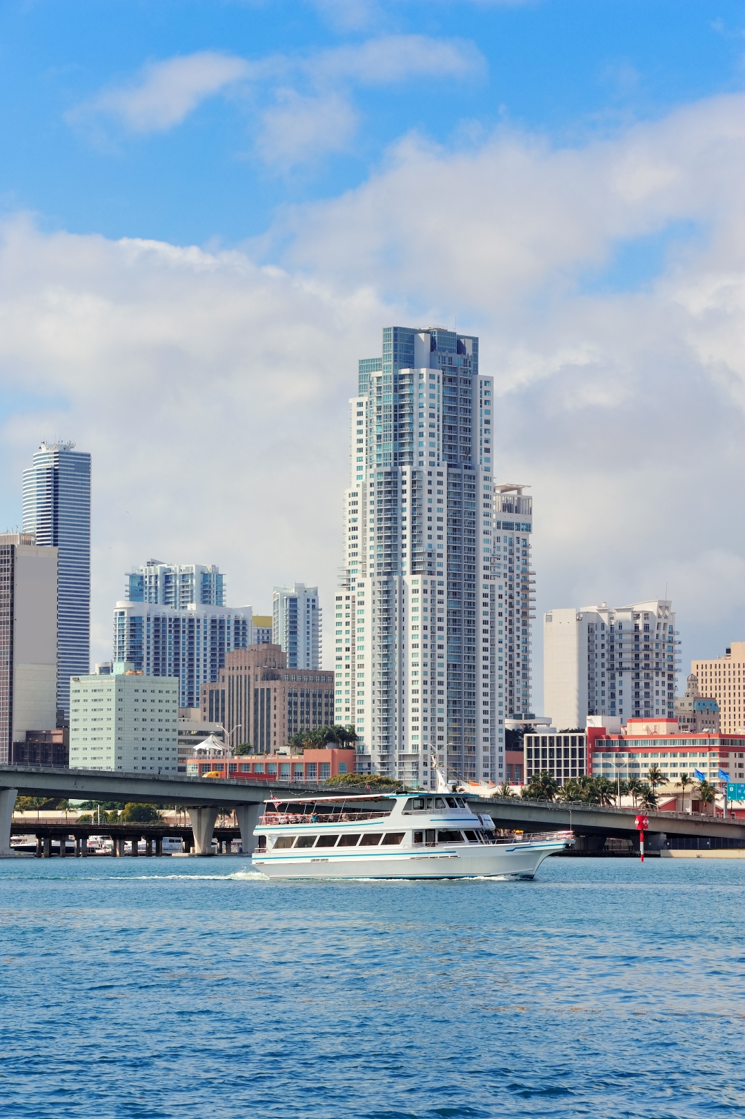 Downtown Miami architecture on a clear day