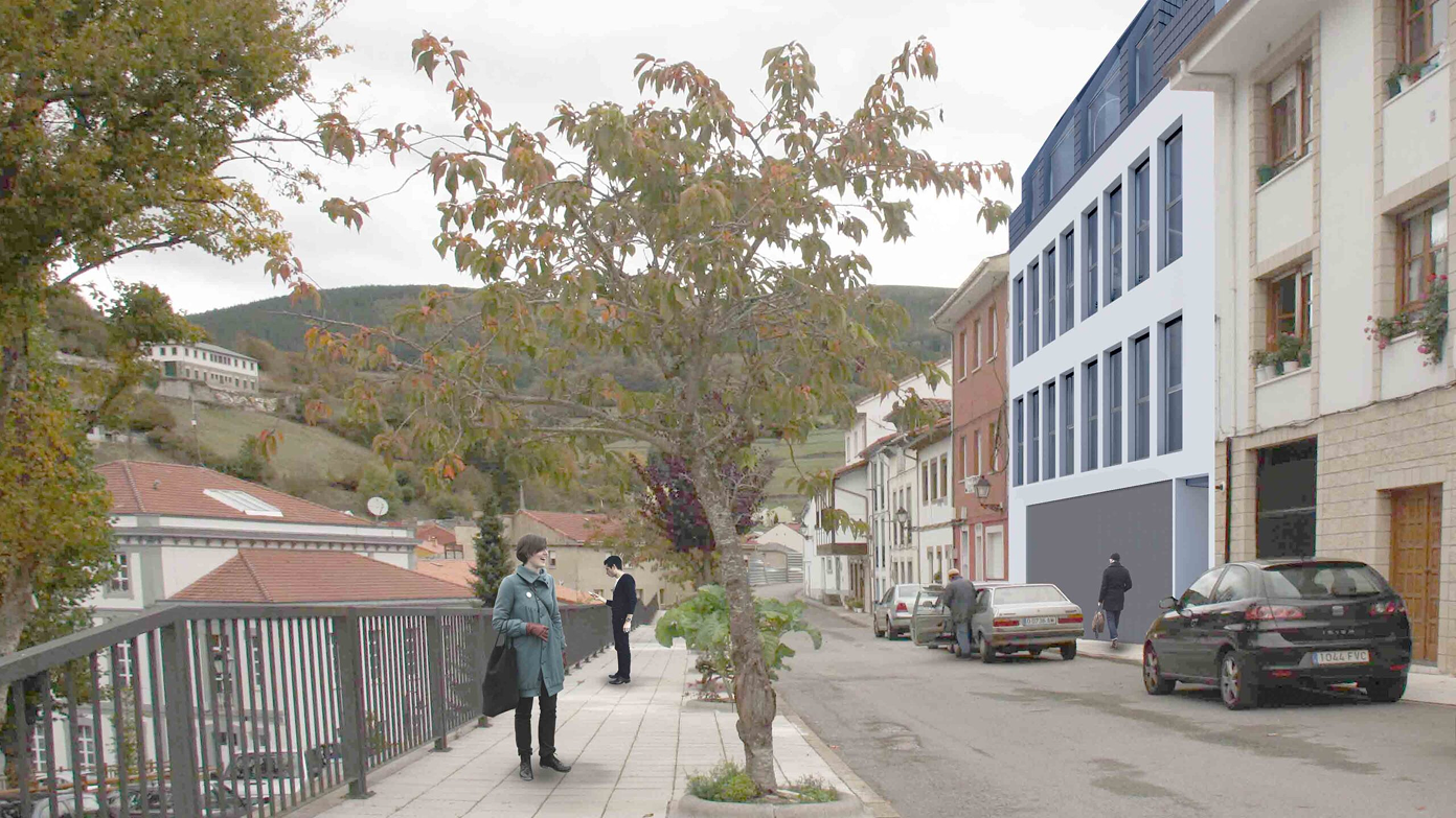 Una reinterpretación contemporánea de la galería tradicional asturiana.