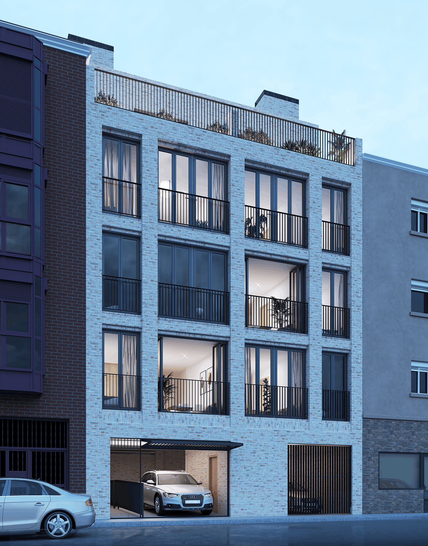 Arquitectura contenida para una vivienda asequible.