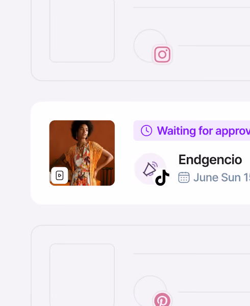 Social media publishing workflow with team approval