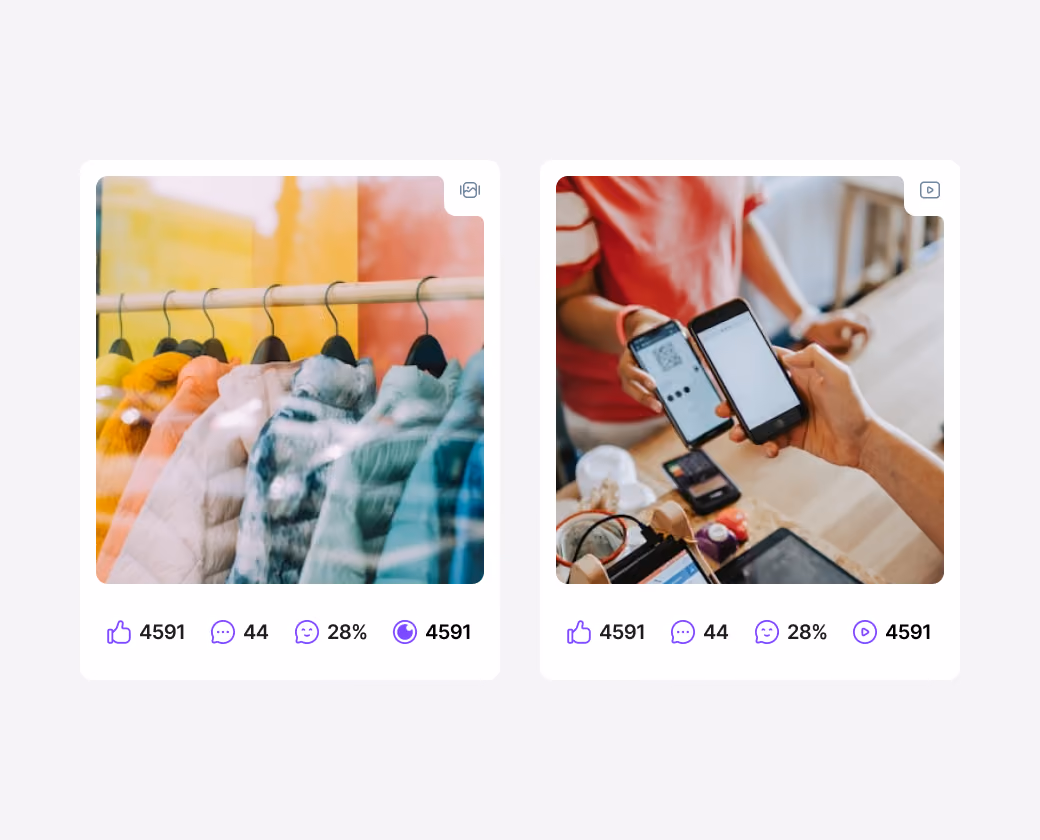 Iconosquare engagement metrics on individual posts