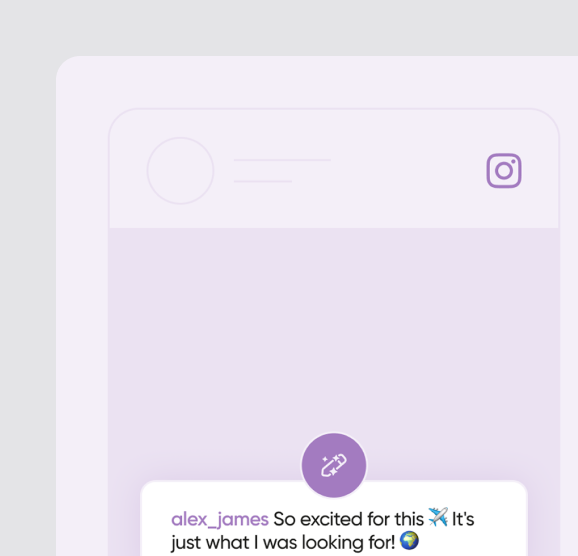 Instagram caption generator illustration