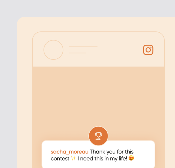 Instagram giveaway picker illustration