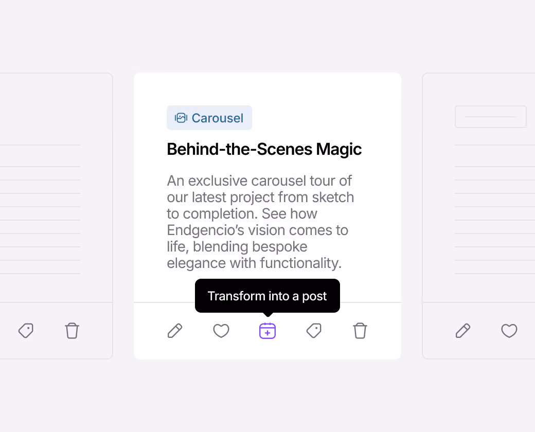 AI-powered social media post creation tool