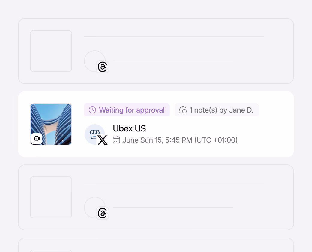 Scheduled X post awaiting approval