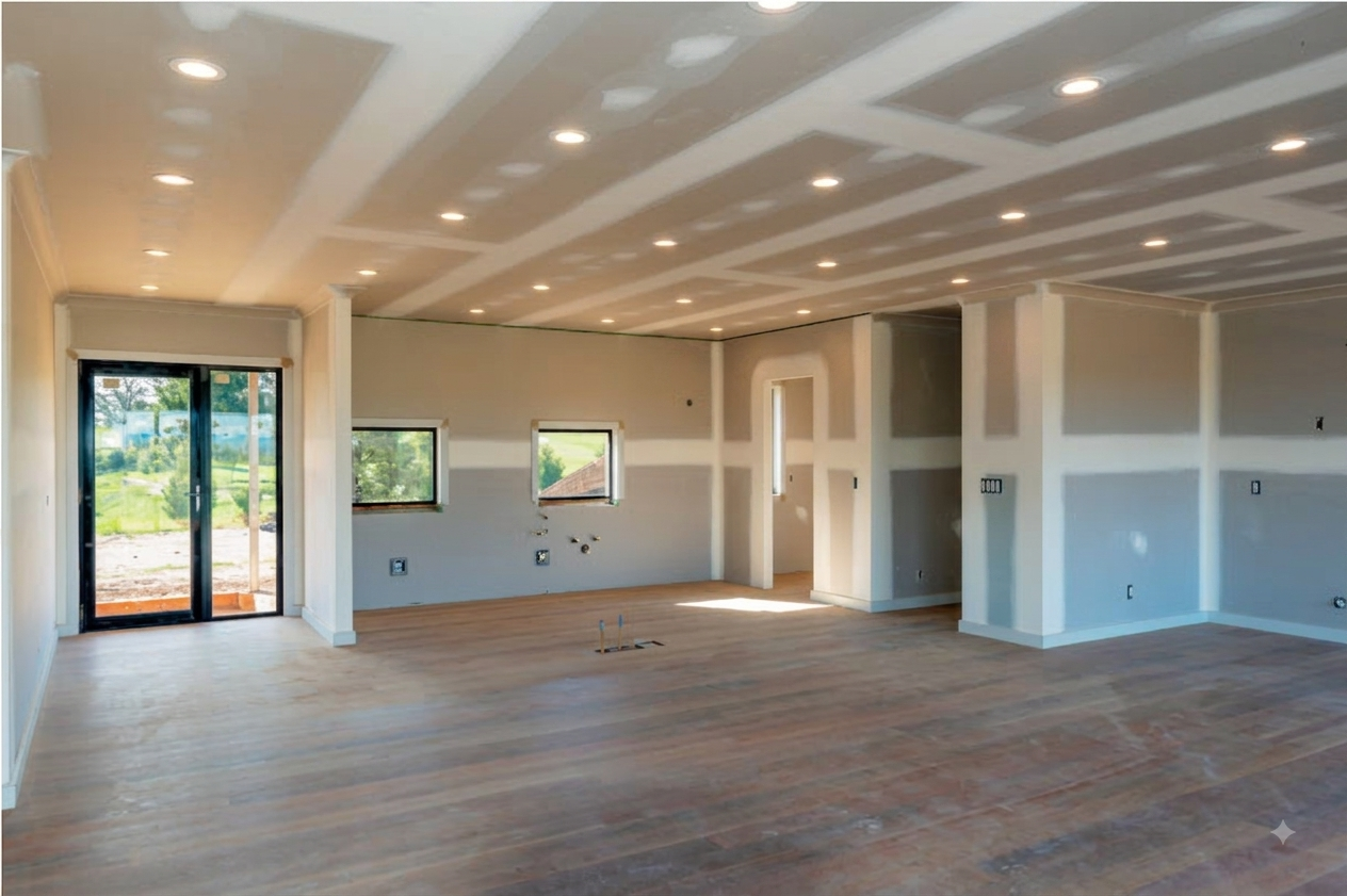 Interieur de maison rénovée