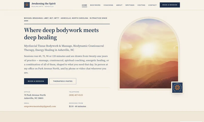 Awakening the Spirit Healing Arts homepage