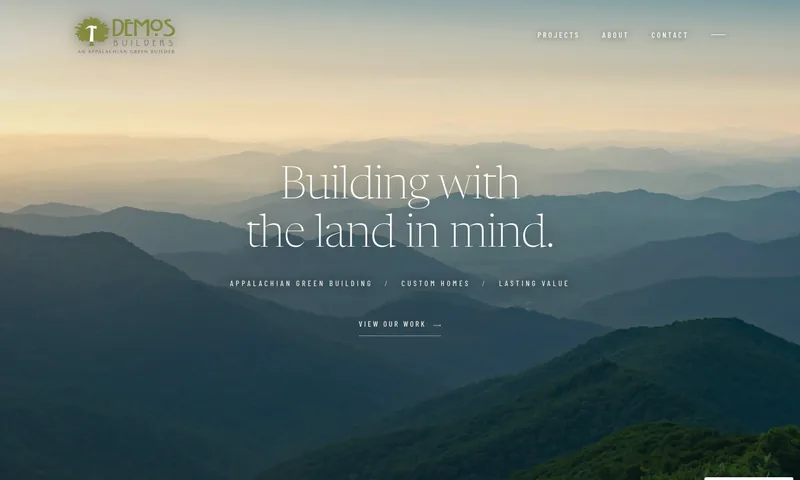 Demos Builders homepage