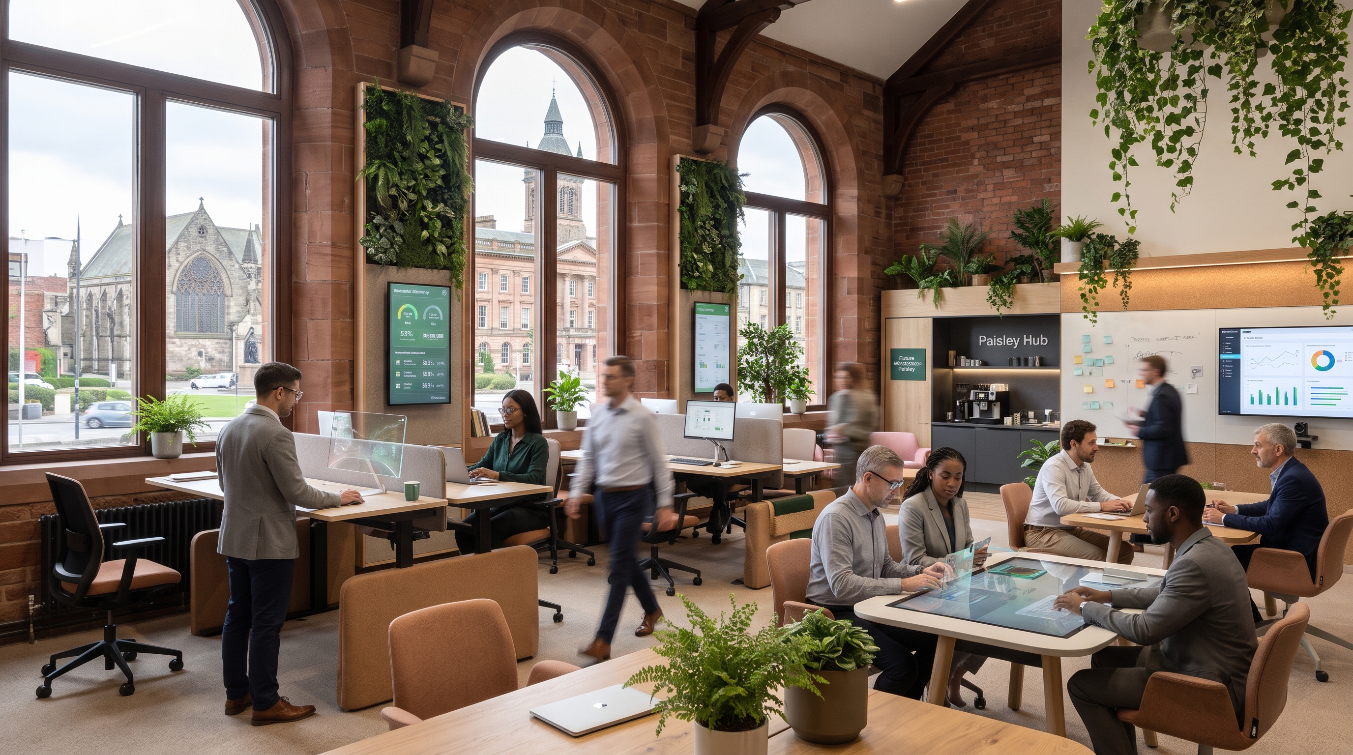 Paisley accountants office scene
