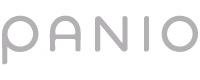 The word 'PANIO' in light gray stylized lowercase letters.