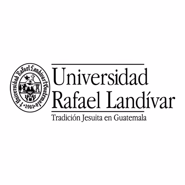 Logo of Universidad Rafael Landívar with the text 'Tradición Jesuita en Guatemala' below it.