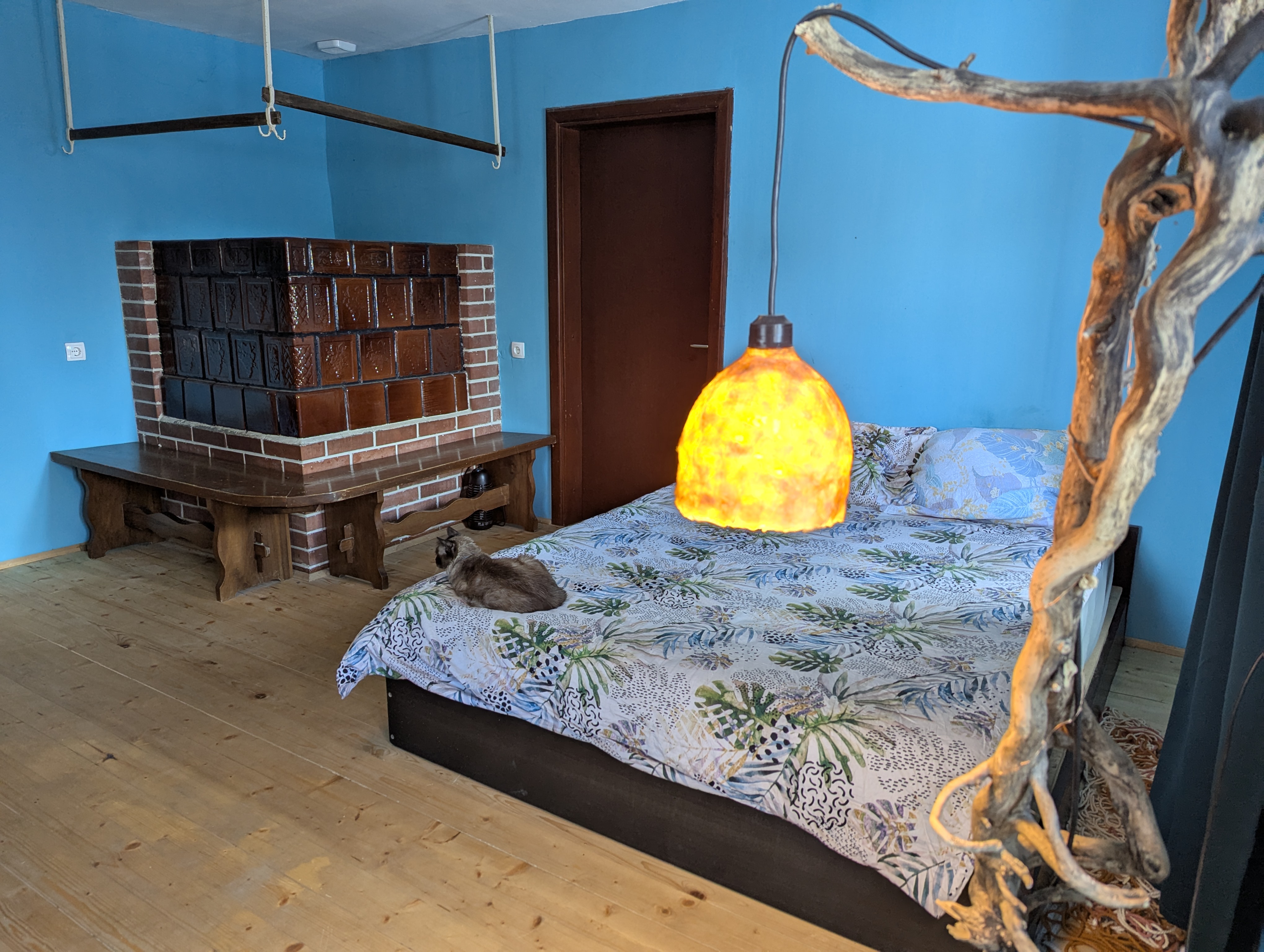 Artistic interior at Art Catz Residency