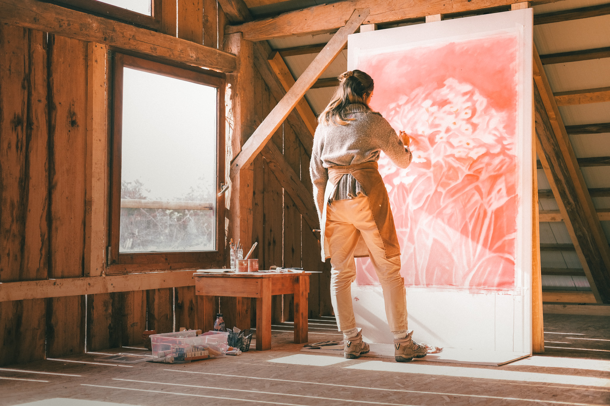 Artist residency space at Art Catz in Slovenia