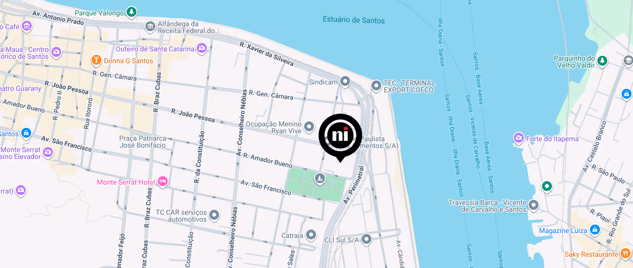 Mapa localização escritório Nita