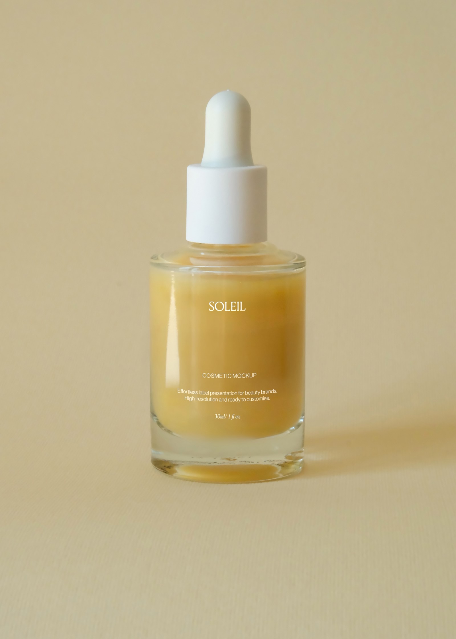 Édition 007 Soleil, dropper bottle mockup