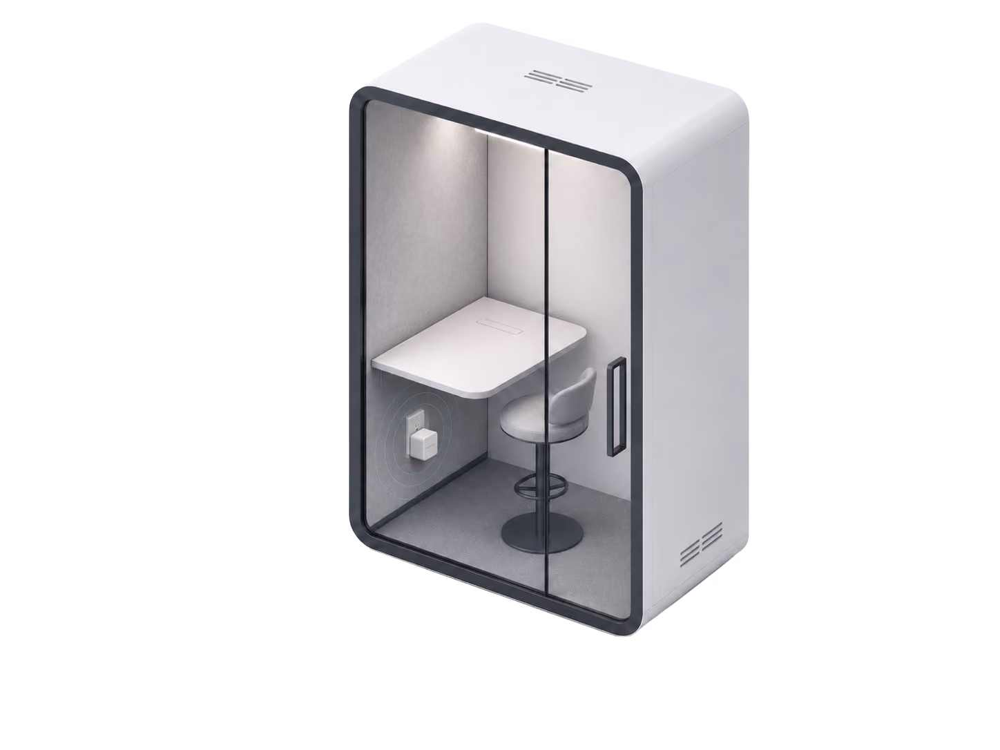 Micro occupancy sensor in a phone booth