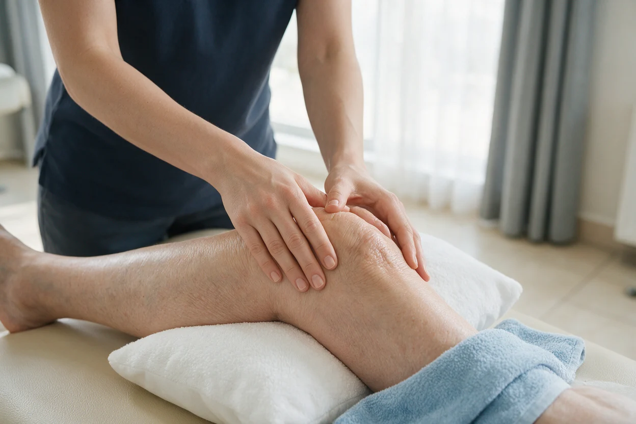 Arthritis management plan explained to a patient in Bury St Edmunds
