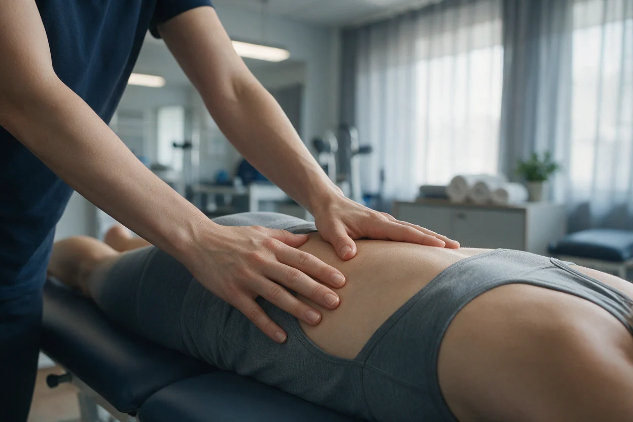 Sports massage supporting recovery after training at EW Physio, Bury St Edmunds