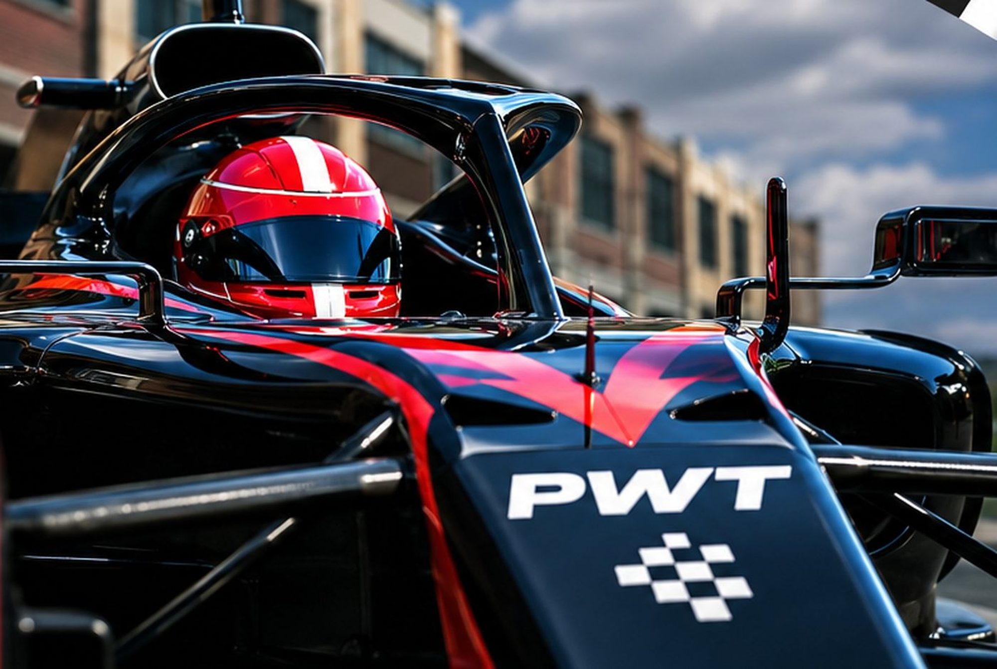 Predictive Wins Training race car on the grid