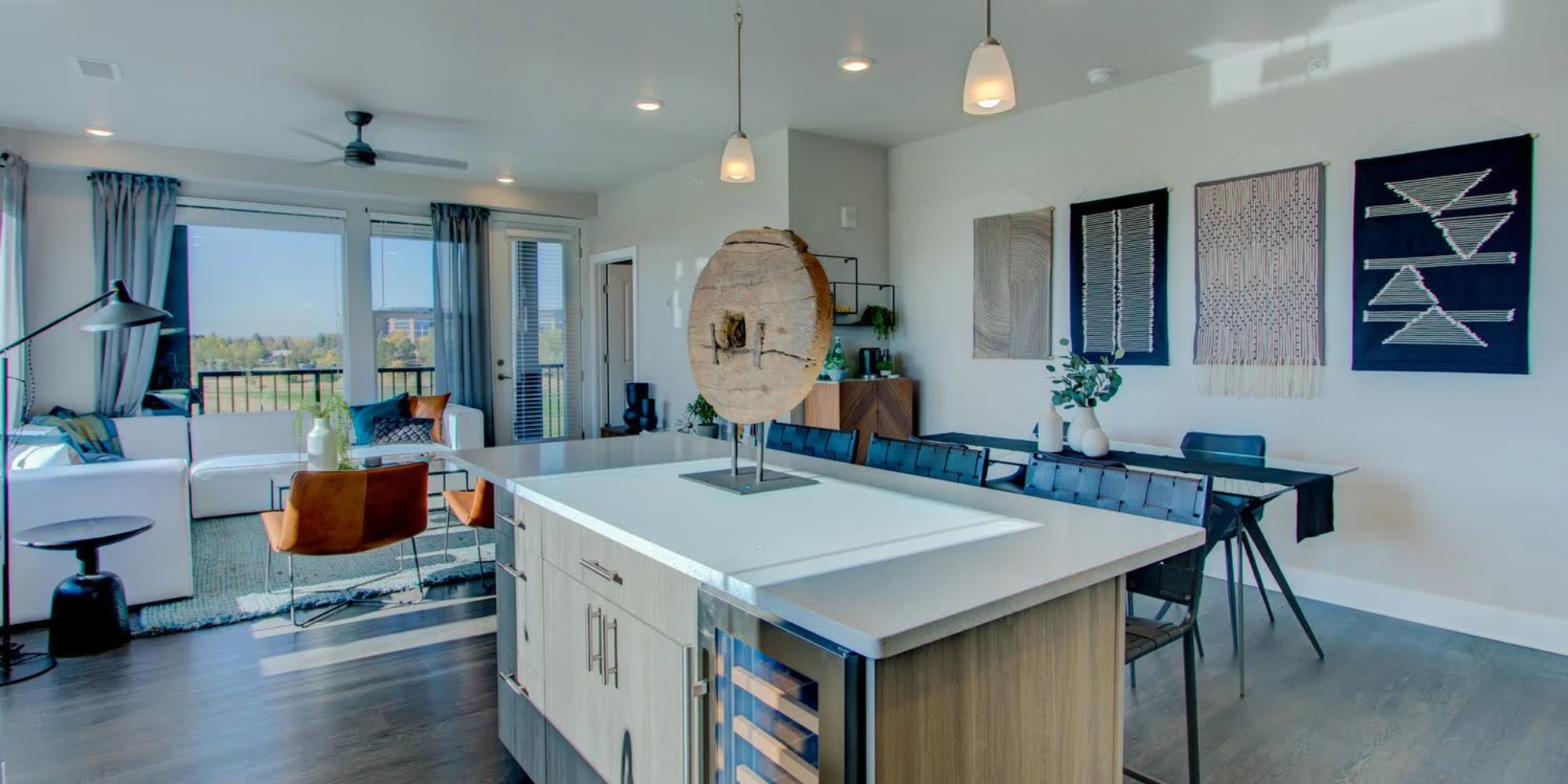 Kitchen with island