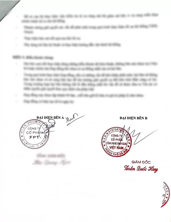 Hợp đồng giữa Wecommit và Công ty Cổ phần FPT (Tập đoàn FPT) (trang 2)