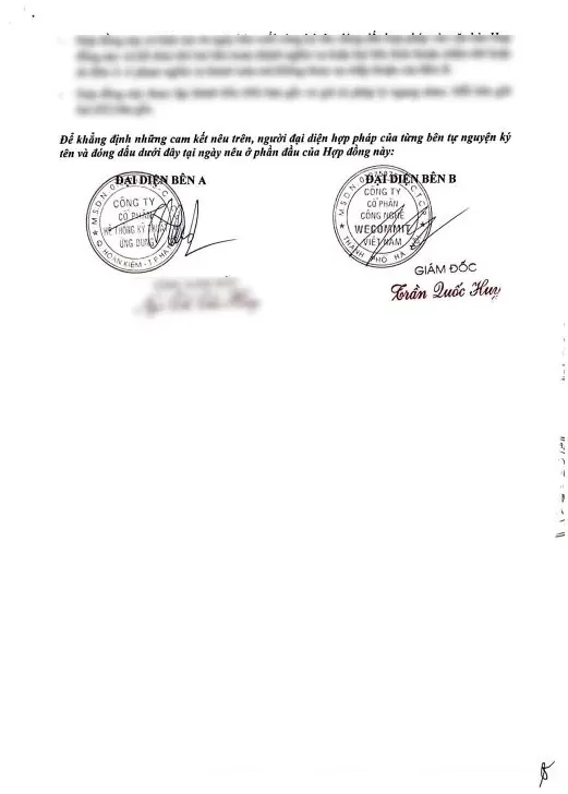 Hợp đồng giữa Wecommit và Công ty cổ phần hệ thống kỹ thuật ứng dụng (ATS JSC) (trang 2)