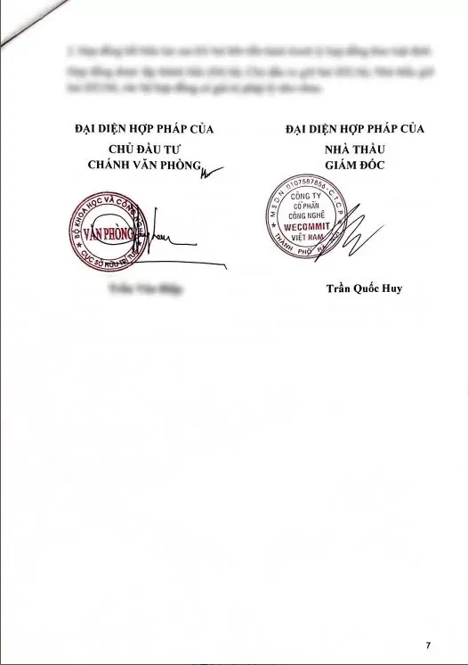 Hợp đồng giữa Wecommit và Cục sở hữu trí tuệ (IP Viet Nam) (trang 2)