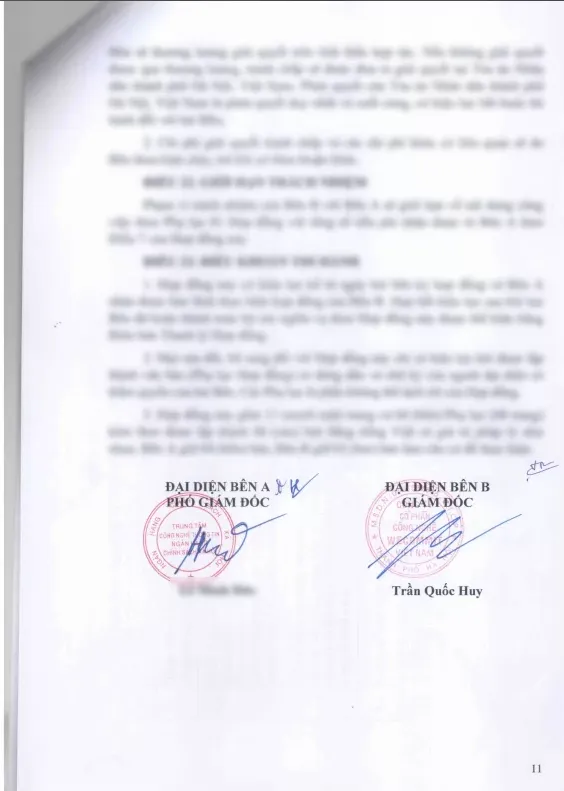 Hợp đồng giữa Wecommit và Ngân hàng chính sách xã hội (VBSP) (trang 2)