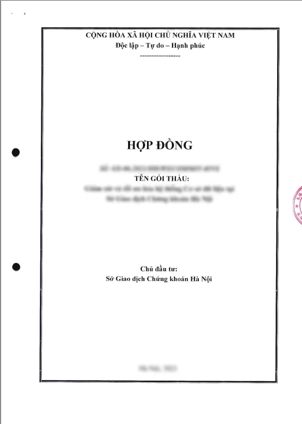 Hợp đồng giữa Wecommit và Sở Giao dịch Chứng khoán Hà Nội
