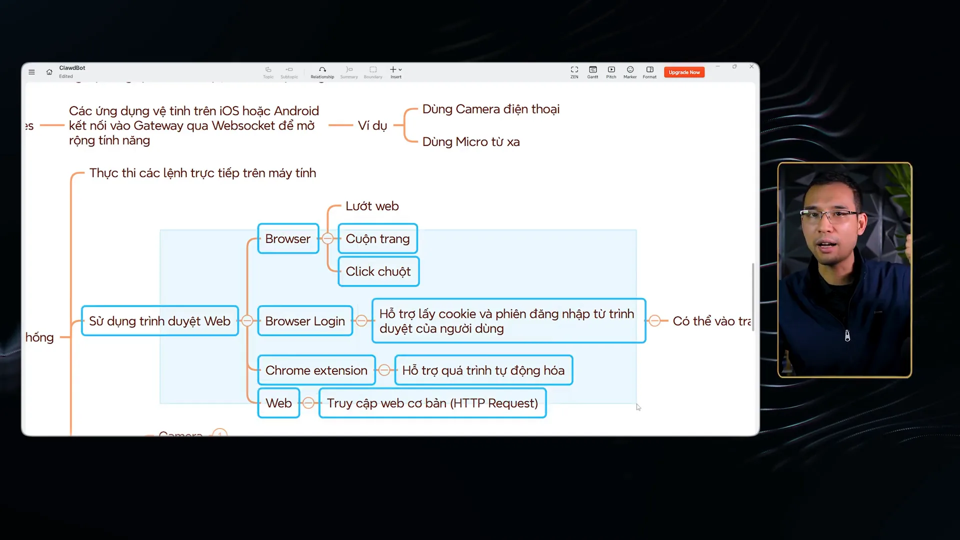 Nhánh Tool liệt kê Thực thi các lệnh trực tiếp trên máy tính và Sử dụng trình duyệt Web gồm Browser với lướt web, cuộn trang, click chuột, Browser Login hỗ trợ lấy cookie và phiên đăng nhập từ trình duyệt của người dùng, Chrome extension hỗ trợ quá trình tự động hoá và Web truy cập cơ bản qua HTTP Request