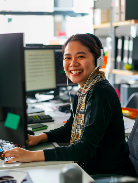 Virtual assistant managing an executive's calendar and inbox for a U.S. software company