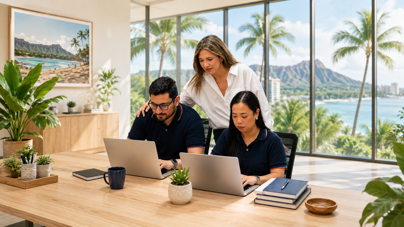 Connext team supporting claims and credentialing for a Hawaii health insurer