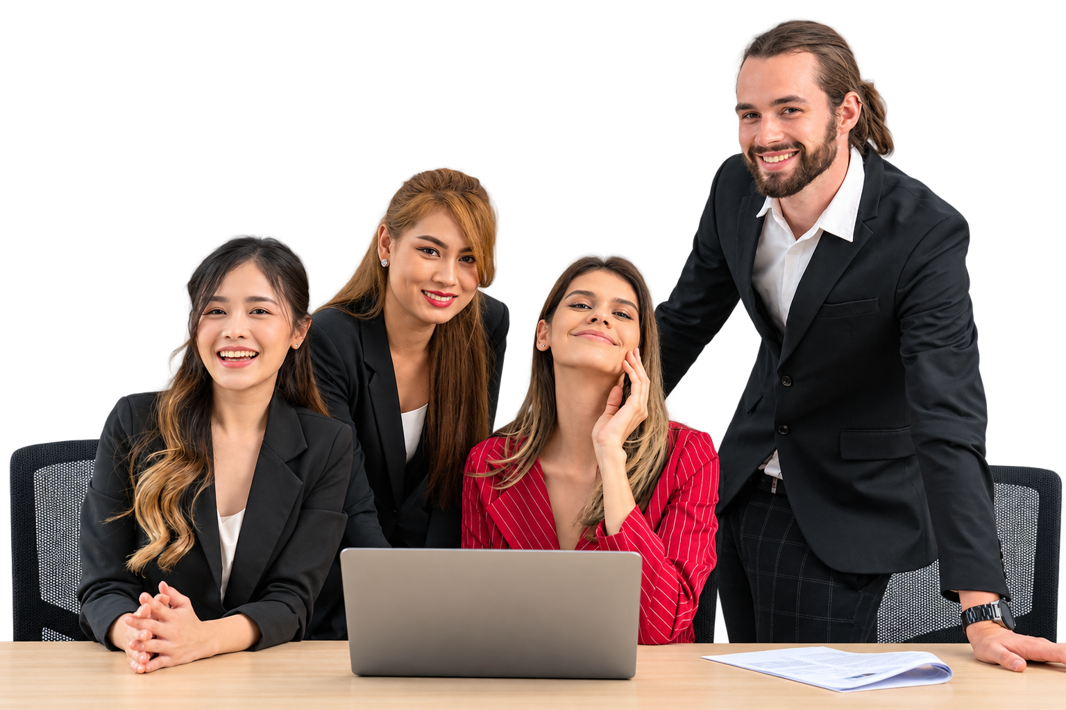 Connext team members supporting finance, customer support, and IT functions for a U.S. client
