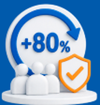 Over 80 percent retention