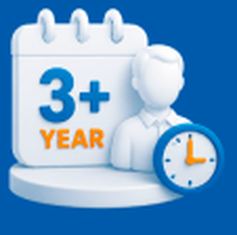 Three plus years average tenure