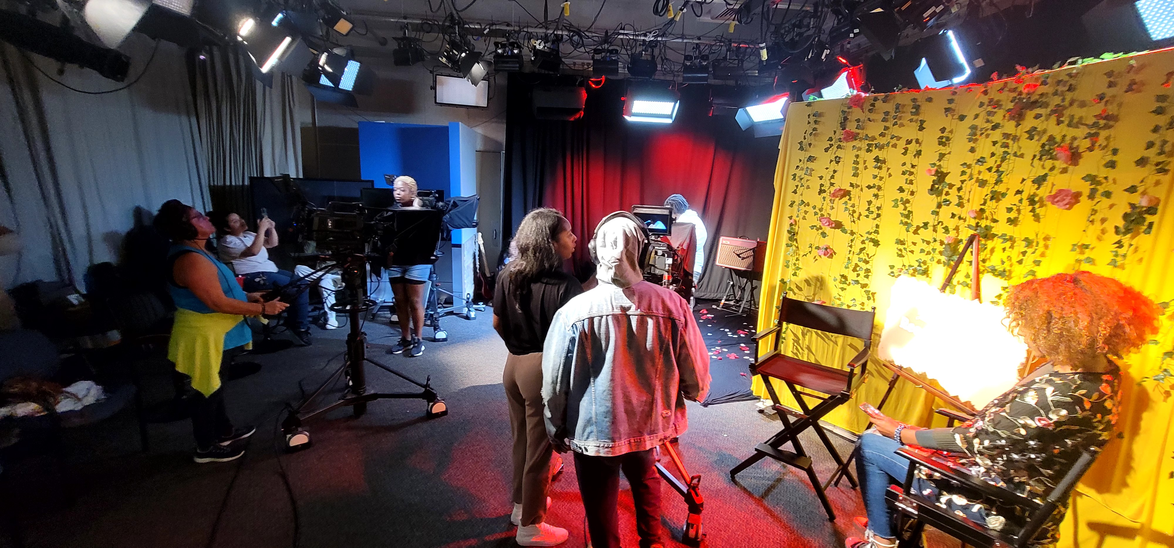 Behind the scenes of the Read 'da Room studio shoot