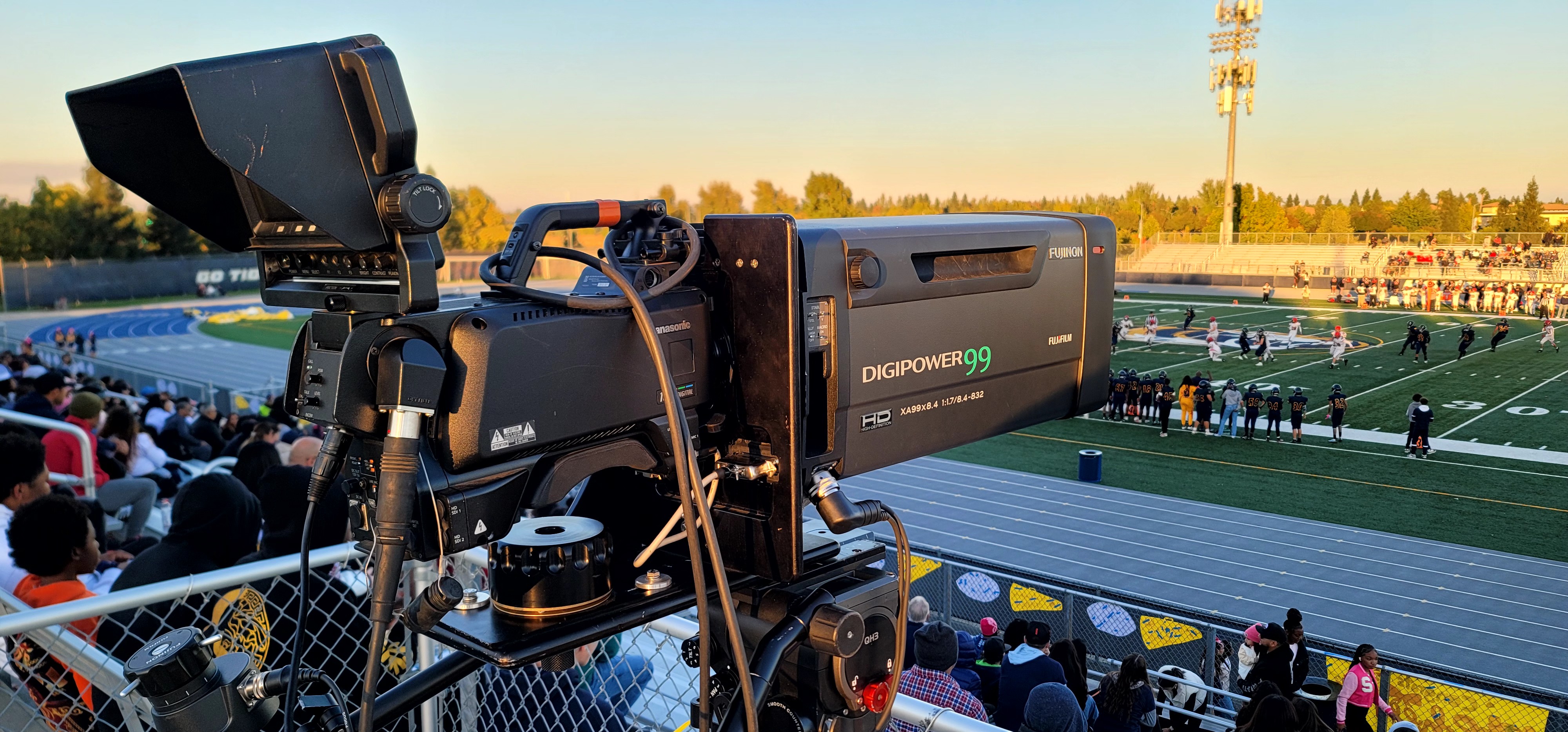 Behind the scenes at an Access Sacramento Hometown Sports high school football broadcast