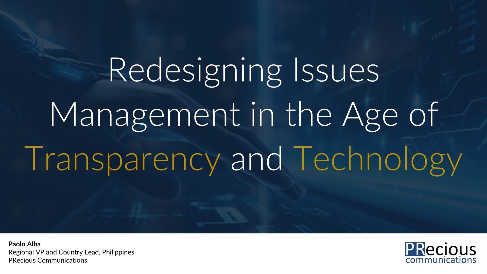 At PRecious Communications, we help organizations prepare for the unpredictable by combining adaptive communications expertise with the latest in AI-driven tools.